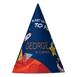 Chapeaux De Fètes Anniversaire Enfant Astronaute Fusée Spatiale Mign