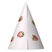 Chapeaux De Fètes Anniversaire fraise (Dos)