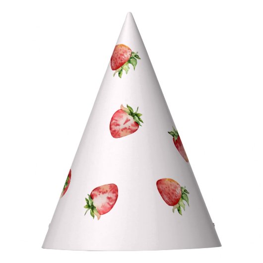 Chapeaux De Fètes Anniversaire fraise (Devant)