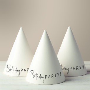 Chapeaux De Fètes Anniversaire minimaliste neutre pour le genre