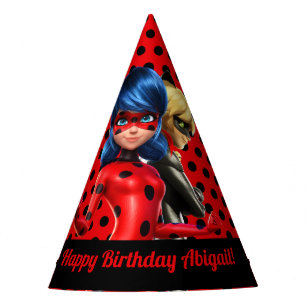 Chapeaux De Fètes Anniversaire Miraculé de Ladybug et de Cat Noir