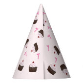 Chapeaux De Fètes Anniversaire Pink Personnalisable (Dos)