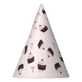 Chapeaux De Fètes Anniversaire Pink Personnalisable (Gauche)