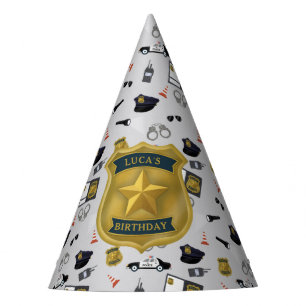 Chapeaux De Fètes Anniversaire Policier Thème Police
