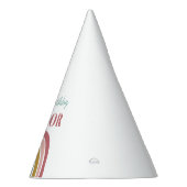 Chapeaux De Fètes Anniversaire rose arc-en-ciel du mignon Boho (Droite)