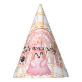 Chapeaux De Fètes Anniversaire rose de l'halloween de l'araignée fan (Devant)