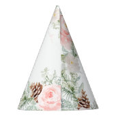 Chapeaux De Fètes Anniversaire rose pâle du cerf d'hiver (Dos)