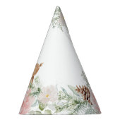 Chapeaux De Fètes Anniversaire rose pâle du cerf d'hiver (Droite)