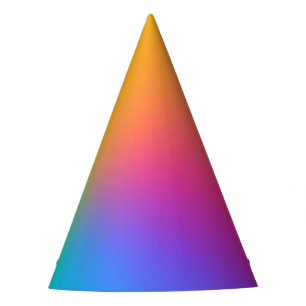 Chapeaux De Fètes Anniversaire Vivid Rainbow Ombre
