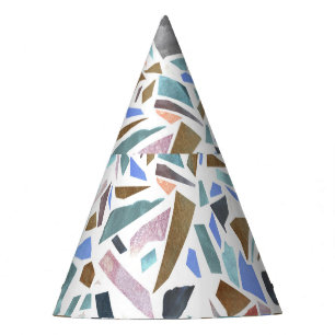 Chapeaux De Fètes Aquarelle Abstraite : arrière - plan blanc dessiné