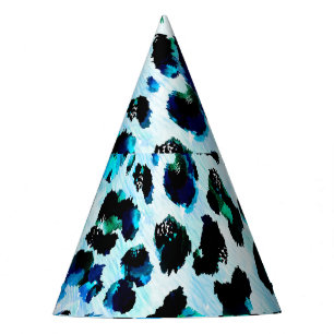 Chapeaux De Fètes Aquarelle Abstraite Motif de peau léopard