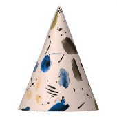 Chapeaux De Fètes Aquarelle Abstraite : Motif d'encre géométrique. (Gauche)