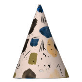 Chapeaux De Fètes Aquarelle Abstraite : Motif d'encre géométrique. (Droite)
