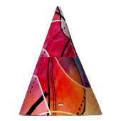 Chapeaux De Fètes Aquarelle Abstraite Motif noir blanc (Droite)