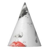 Chapeaux De Fètes Aquarelle Beauté : Illustration de portrait fémini (Gauche)