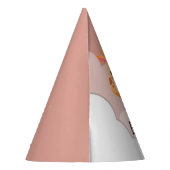 Chapeaux De Fètes Aquarelle bébé Giraffe, Safari Animaux Anniversair (Dos)