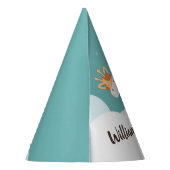 Chapeaux De Fètes Aquarelle bébé Giraffe, Safari Twins Anniversaire (Dos)