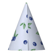 Chapeaux De Fètes Aquarelle bleu motif garçon anniversaire (Dos)