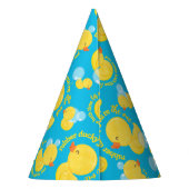 Chapeaux De Fètes Aquarelle bleue Caoutchouc Vous êtes l'unique (Dos)