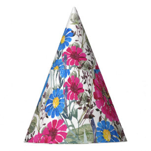 Chapeaux De Fètes Aquarelle coeur fleuri, arang fleur sauvage lumine