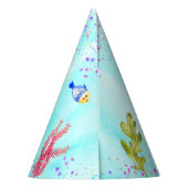 Chapeaux De Fètes Aquarelle coupe Birthday Sharthday Party (Dos)
