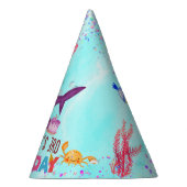 Chapeaux De Fètes Aquarelle coupe Birthday Sharthday Party (Droite)