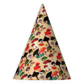 Chapeaux De Fètes Aquarelle de champignon d'automne rétro (Gauche)