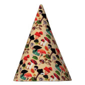 Chapeaux De Fètes Aquarelle de champignon d'automne rétro (Droite)