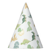 Chapeaux De Fètes Aquarelle Dinosaur Party Dino mite Anniversaire (Gauche)