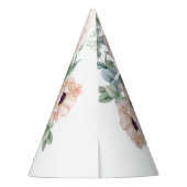 Chapeaux De Fètes Aquarelle douce Floral 80e anniversaire (Dos)