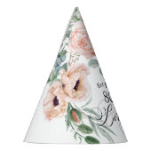 Chapeaux De Fètes Aquarelle douce Floral 80e anniversaire (Gauche)