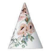 Chapeaux De Fètes Aquarelle douce Floral 80e anniversaire (Droite)