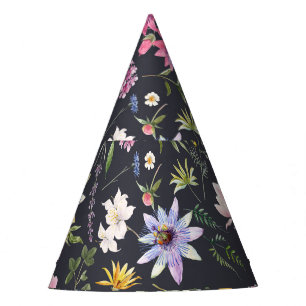 Chapeaux De Fètes Aquarelle Florale : Motif d'été doux.