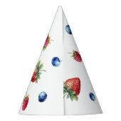 Chapeaux De Fètes Aquarelle Fraise Bébé Berry Premier anniversaire (Dos)
