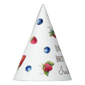 Chapeaux De Fètes Aquarelle Fraise Bébé Berry Premier anniversaire (Gauche)