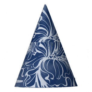 Chapeaux De Fètes Aquarelle Irises : Indigo Vintage Nouveau