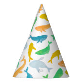 Chapeaux De Fètes Aquarelle marine de baleine de l'océan Pacifique (Gauche)