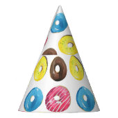 Chapeaux De Fètes Aquarelle petits beignets, motif sans soudure. (Gauche)