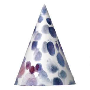 Chapeaux De Fètes Aquarelle Pointe Polka : Géométrique Sans Couleur.