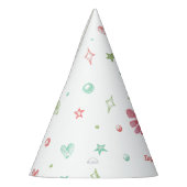 Chapeaux De Fètes Aquarelle rose Axolotday (Gauche)