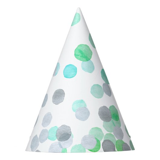 Chapeaux De Fètes Aquarelle simple Pastel géométrique Polka Dot (Devant)