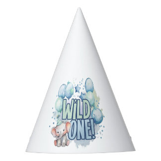 Chapeaux De Fètes Aquarelle Wild One 1er anniversaire