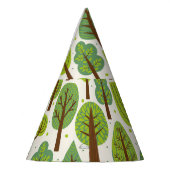 Chapeaux De Fètes Arbres d'été : Motif vert sans joint (Gauche)