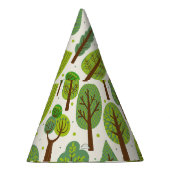 Chapeaux De Fètes Arbres d'été : Motif vert sans joint (Droite)