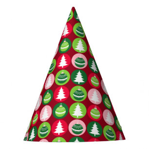 Chapeaux De Fètes Arbres et ornements de Noël rétro vintages
