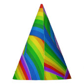 Chapeaux De Fètes Arc-en-ciel de couleur (Dos)