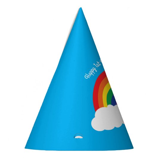 Chapeaux De Fètes Arc-en-ciel et fête d'anniversaire mignonne de (Gauche)
