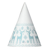 Chapeaux De Fètes Arctic Blue Folk Art thème hiver (Gauche)