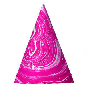 Chapeaux De Fètes Arrière - plan de peinture rose mixte.