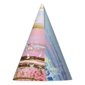 Chapeaux De Fètes Arrière - plan rose texturé (Dos)